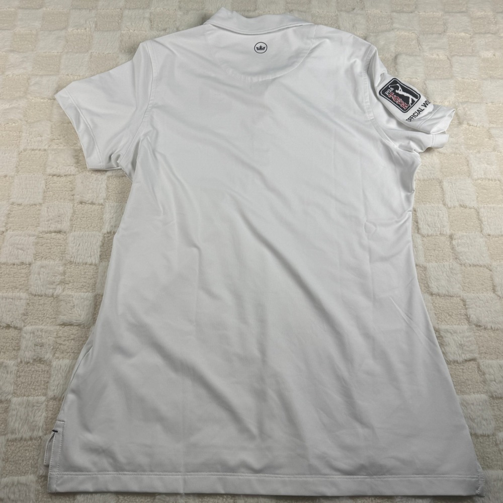 Peter Millar Women's PGA Tour Polo Size S White Meiomi Wine Official NWT - Picture 10 of 12